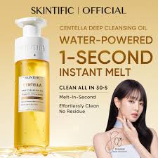 [NEW] SKINTIFIC Centella Deep Cleansing Oil Makeup Remover 200ML | Hydrating Purifying Face Lightweight Formula Melts