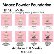 Maaez - Bedak Asas Kompak (Kesan Matte HD) | Powder Foundation (HD Skin Matte)