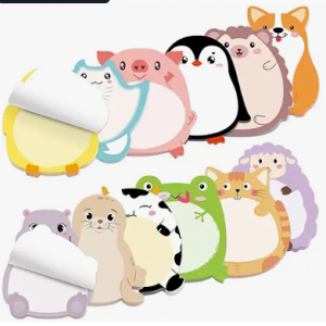 Fancy Land 24 Pads Cute Sticky Notes Cartoon Animal Pattern Sticky Notes for Teachers Classrooms 720 Sheets Memo Pads Page Markers Flags Home Office School Supplies