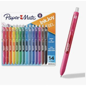Paper Mate Colorful Gel Pens - InkJoy Gel Pens Assorted Medium Point (0.7). Perfect for Vibrant Colored Writing and Sketching with Paper Mate InkJoy 14 Count