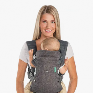 Infantino Flip 4-in-1 Convertible Baby Carrier, Adjustable, Ergonomic Babywearing, Registry Essential, Baby Carrier for Newborn to Toddler