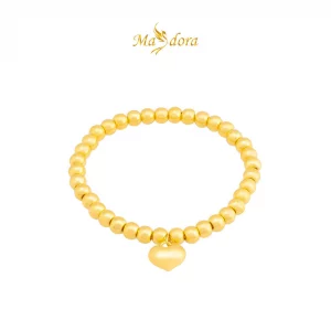 MASDORA 999 Gold Bracelet Rantai Tangan Emas ~ Stretchable Fluffy Love Boba (EMAS 999/24K)